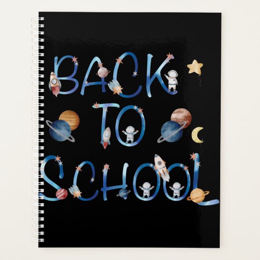 Astronauts Planets Space,back to school Planer (Vorderseite)