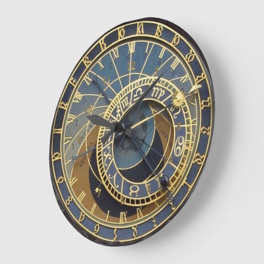 Astronimikalprague im Steampunkstil Große Wanduhr (Winkel)