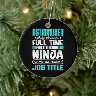 Astronom Multitasking Kosmologe Job Fähigkeiten  Keramik Ornament