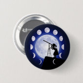 Astronomen, Astronomie, Mondphase Button (Vorne & Hinten)