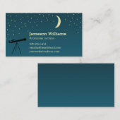 Astronomen, Astronomiethementeleskop Visitenkarte (Vorne/Hinten)