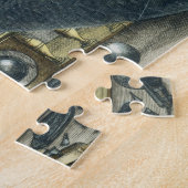Astronomen, die durch ein Teleskop, Detail Franc Puzzle (Seite)