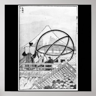Astronomen, die während der Edo-Periode arbeiten Poster