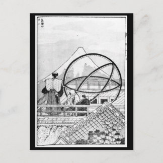 Astronomen, die während der Edo-Periode arbeiten Postkarte