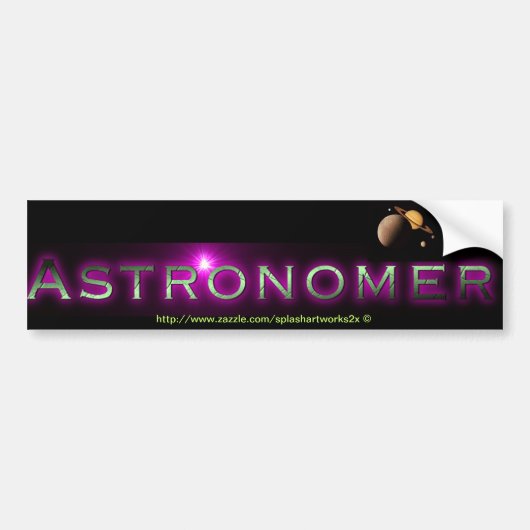 "Astronomer" Autoaufkleber (Vorne)