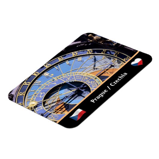 Astronomical Clock, Prag, Czechia Magnet (Linke Seite)
