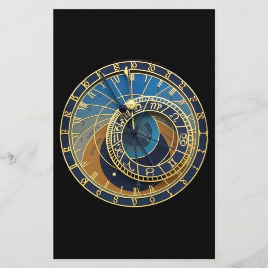 Astronomical Clock-Prag Orloj Briefpapier (Vorderseite)