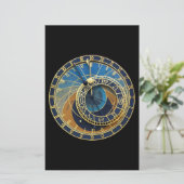Astronomical Clock-Prag Orloj Briefpapier (Stehend Vorderseite)