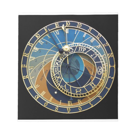 Astronomical Clock-Prag Orloj Notizblock (Vorderseite)