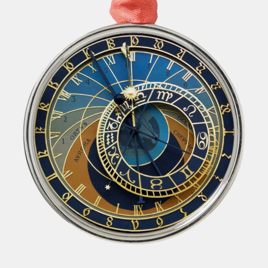 Astronomical Clock-Prag Orloj Ornament Aus Metall (Vorne)