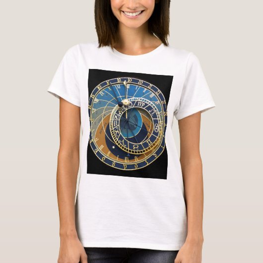 Astronomical Clock-Prag Orloj T-Shirt (Vorderseite)