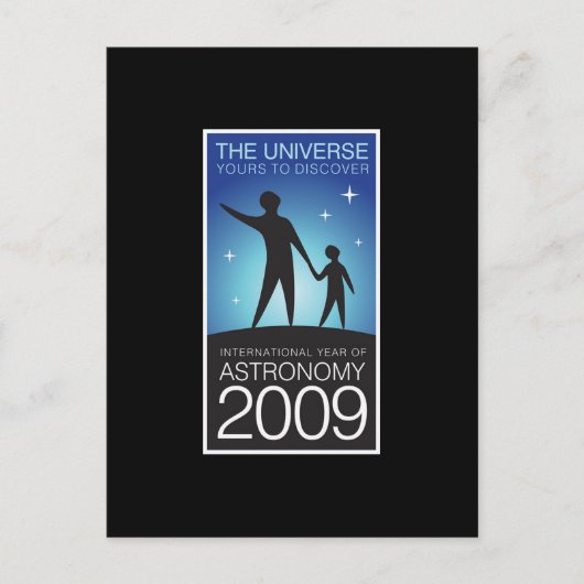 Astronomie 2009 postkarte (Vorderseite)
