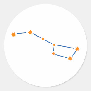 Astronomie-Bär-groß-2 Runder Aufkleber