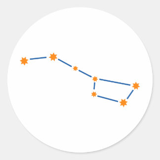 Astronomie-Bär-groß-2 Runder Aufkleber