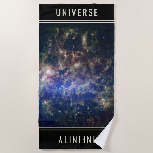 Astronomie-benutzerdefinierte Textastronomie Strandtuch (Vorderseite)