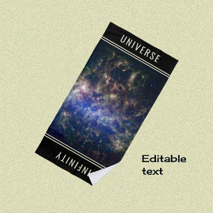 Astronomie-benutzerdefinierte Textastronomie Strandtuch