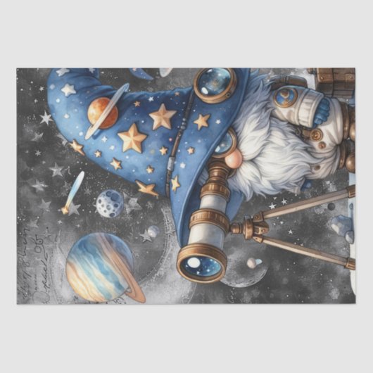 Astronomie Celestial Gnome Seidenpapier (Vorderseite)