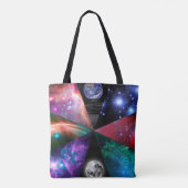 Astronomie-Collage Tasche (Rückseite)