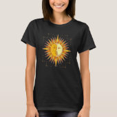 Astronomie Crescent Moon Sun Universe Boho Astrolo T-Shirt (Vorderseite)