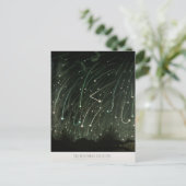 Astronomie der antiken Meteordusche Postkarte (Stehend Vorderseite)