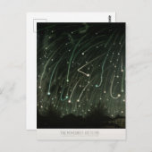 Astronomie der antiken Meteordusche Postkarte (Vorne/Hinten)