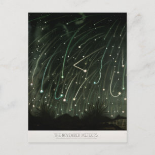 Astronomie der antiken Meteordusche Postkarte