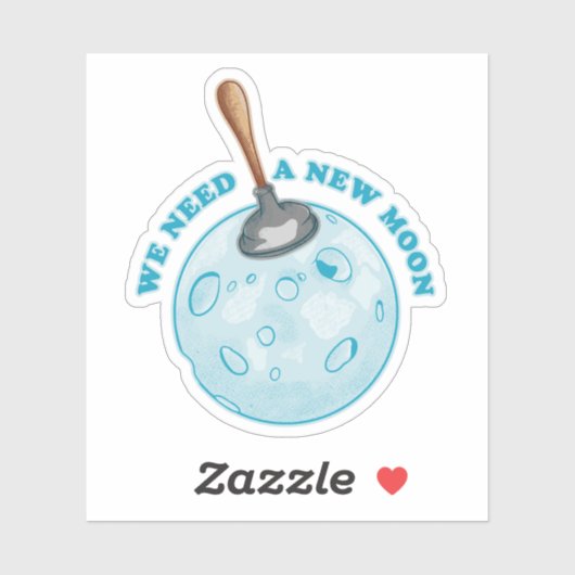 Astronomie der Mondastronomie Aufkleber (Blatt)