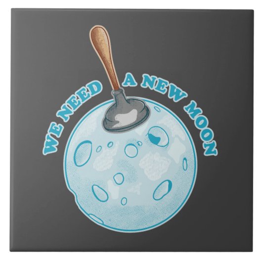 Astronomie der Mondastronomie Fliese (Vorderseite)