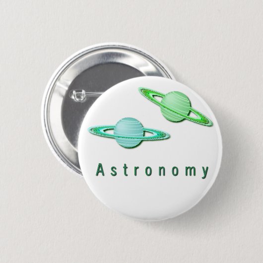 Astronomie-Entwurfs-Knopf Button (Vorne & Hinten)
