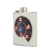 Astronomie Funny Space Spiral Galaxy Flachmann (Links)