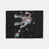Astronomie Galaxy Billiard Player Astronaut Pool P Fleecedecke (Vorderseite (Horizontal))