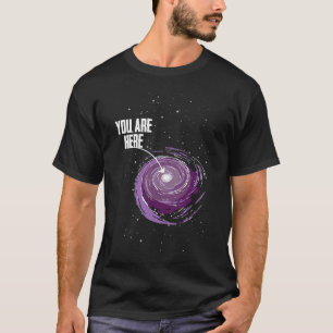 Astronomie Galaxy Moon Landing Planets Space Scien T-Shirt