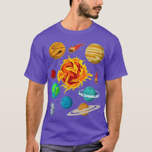 Astronomie Galaxy Planets Space Science Astronaut  T-Shirt