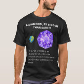Astronomie Galaxy Science Fact Planet Diamond Spac T-Shirt (Vorderseite)
