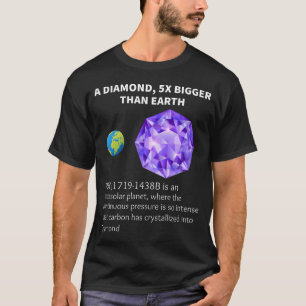 Astronomie Galaxy Science Fact Planet Diamond Spac T-Shirt