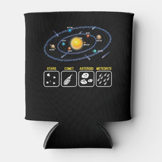 Astronomie Geek Galaxy Science Weltraumsonne Dosenkühler (Vorderseite)