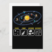 Astronomie Geek Galaxy Science Weltraumsonne Sy Save The Date (Vorne/Hinten)