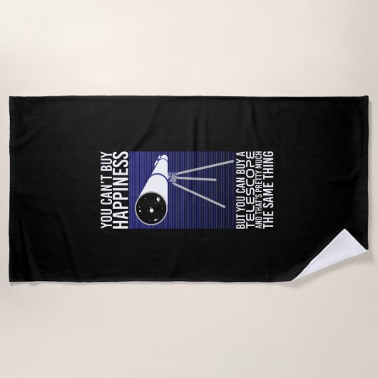 Astronomie - Glück kann man nicht kaufen Strandtuch (Vorderseite)