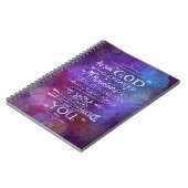 Astronomie Gott zitiert Weltraumstars Monduniversu Notizblock (Linke Seite)