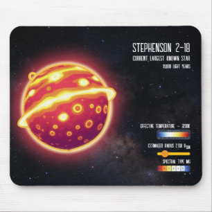 Astronomie Größter Stern Weltraum Wissenschaft Inf Mousepad