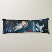 Astronomie im personalisierten Weltraum Seitenschläferkissen (Rückseite)