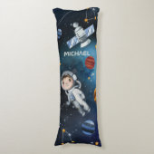 Astronomie im personalisierten Weltraum Seitenschläferkissen (Vorderseite Vertikal)