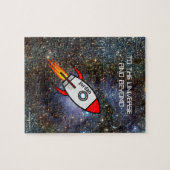 Astronomie-individuelle Name und Textrakete Puzzle (Horizontal)