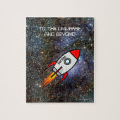 Astronomie-individuelle Name und Textrakete Puzzle (Vertikal)