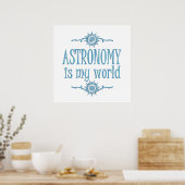 Astronomie ist meine Welt Poster (Küche)