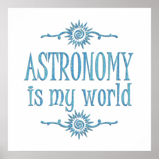 Astronomie ist meine Welt Poster (Vorne)