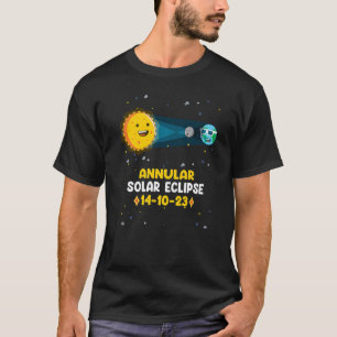 Astronomie Jahr Solar Eclipse 14 10 23 Nevada T-Shirt