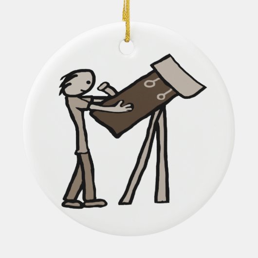 Astronomie Keramik Ornament (Hinten)