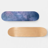 Astronomie komodiert blaue lila Himmelsstars Skateboard (Horizontal)
