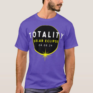 Astronomie liebt Total Solar Eclipse 2024 Totalitä T-Shirt
